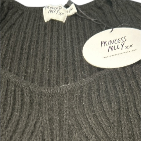Princess Polly NWT Soft Sweater Knit Bohemia Black Romper, Size S/M‎ - Picture 4 of 7
